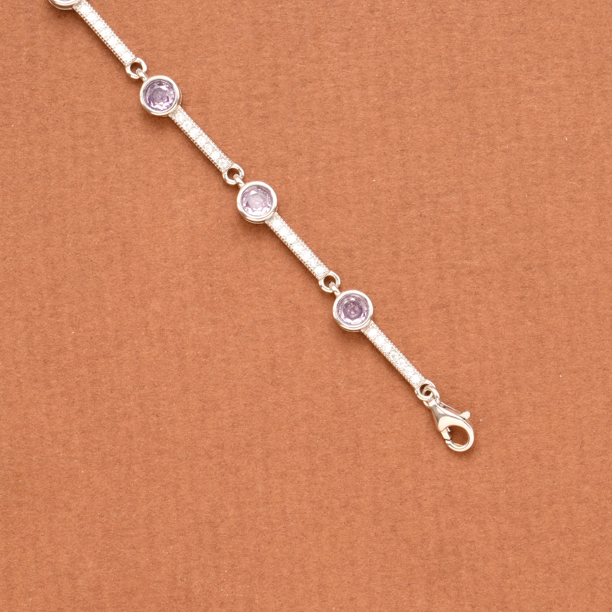 Fancy Stone Silver Women’s Bracelet
