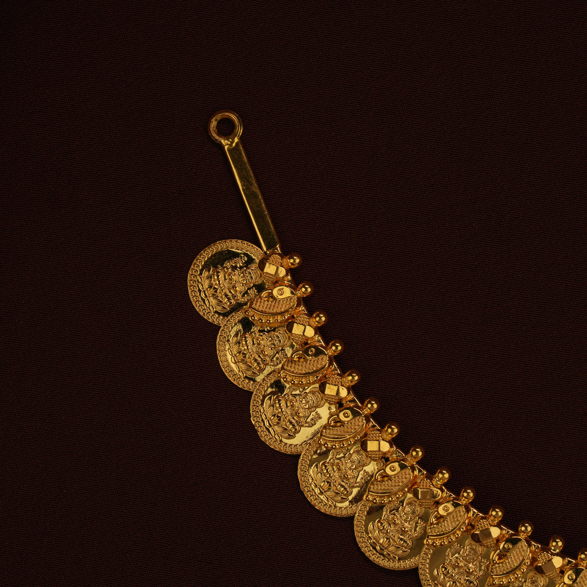 Heritage Lakshmi Pendant with Coin Gold Necklace
