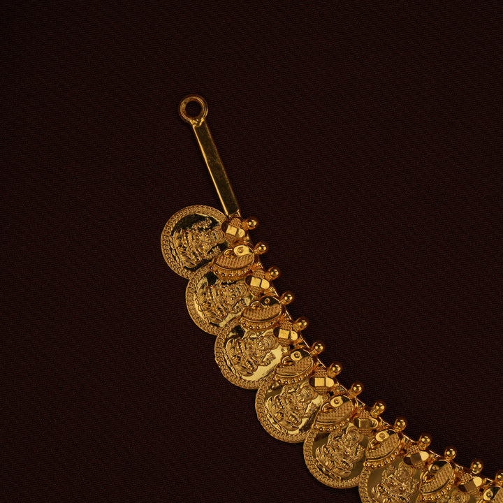Heritage Lakshmi Pendant with Coin Gold Necklace