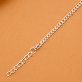 Tiny Yellow Enamel Doll Silver Baby Bracelet