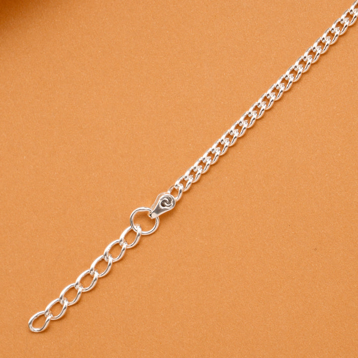 Tiny Yellow Enamel Doll Silver Baby Bracelet