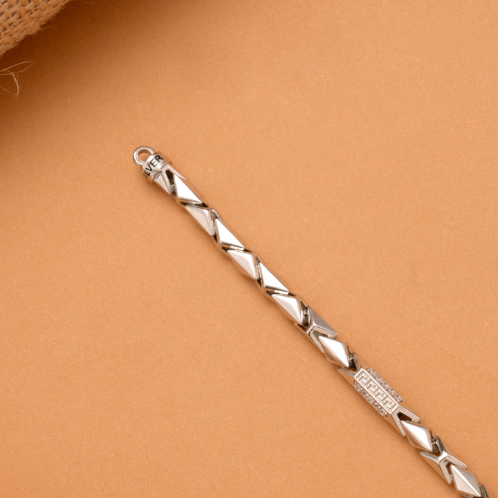 Kite Style Men’s Silver Bracelet