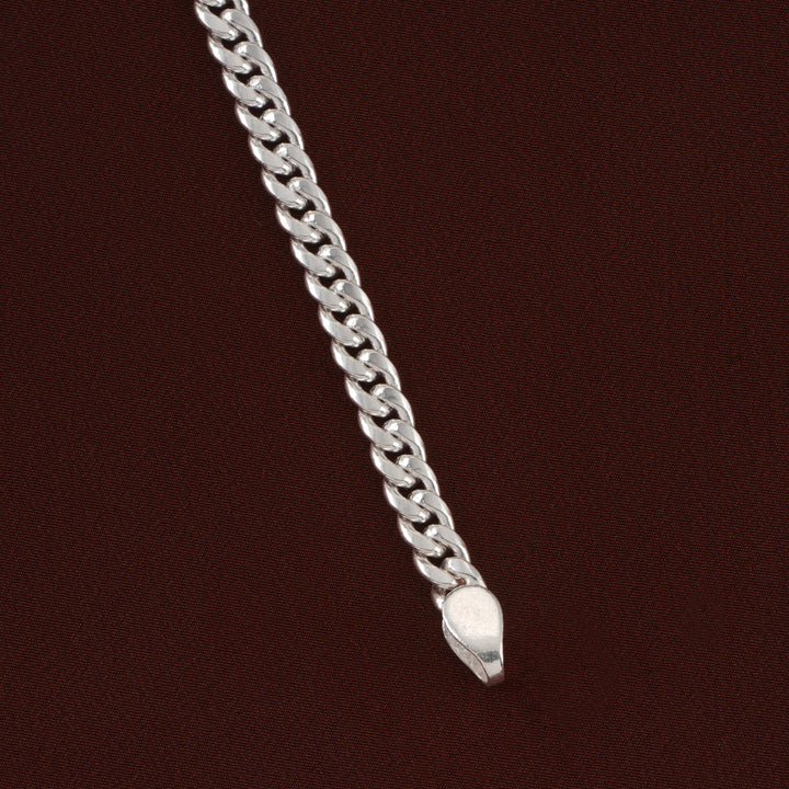 Curb Link Men’s Silver Bracelet