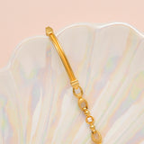 Single Stone Fancy Gold Bracelet for Baby