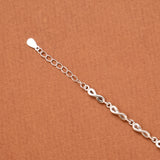Cute Heart Whisper Silver Bracelet