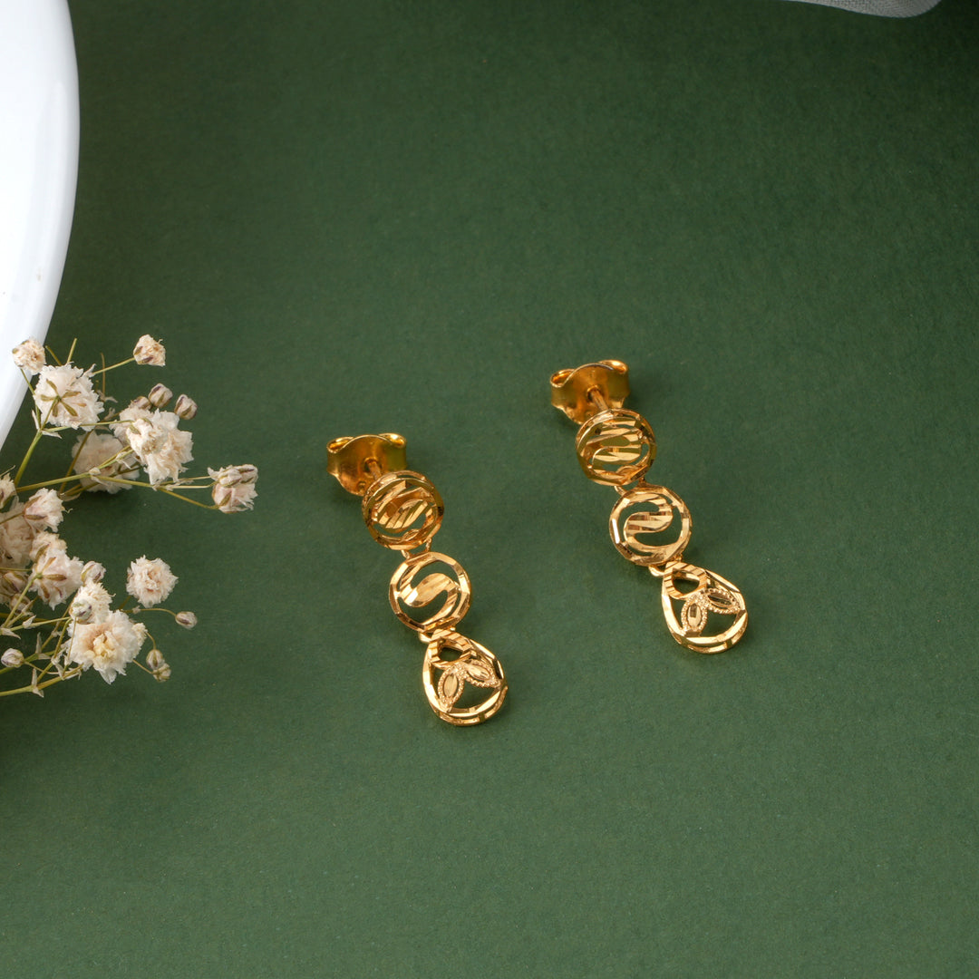 S Shape Gold Plated Dubai Haram