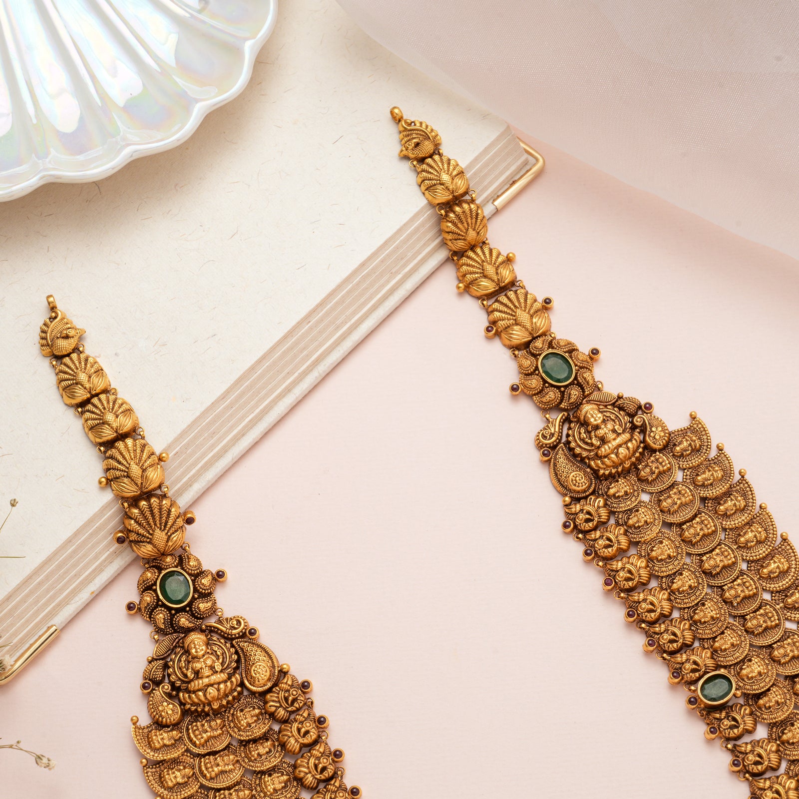 Triple Layer Kasu Mala Bridal Haram
