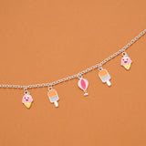 Tiny Ice Creams Silver Kids Bracelet