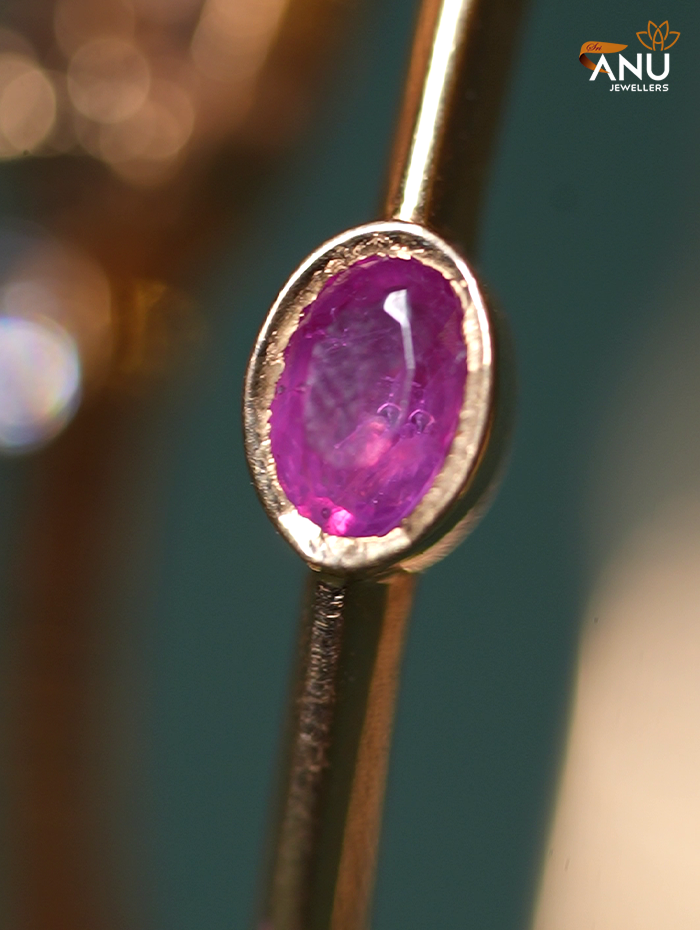 Traditional Ruby-Emerald Baby Bangle