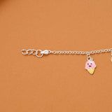 Tiny Ice Creams Silver Kids Bracelet