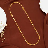 Spine Barrel Pattern Gold Chain for Women