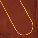 Traditional Twisted Rope Gold Chain for Women