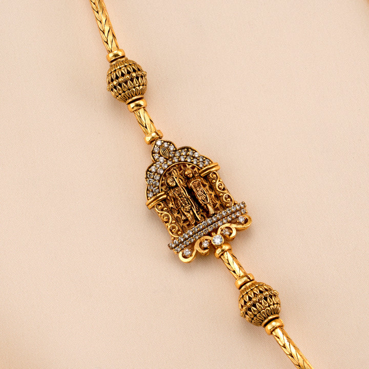 Ram and Sita Gold Plated Mugappu Chain