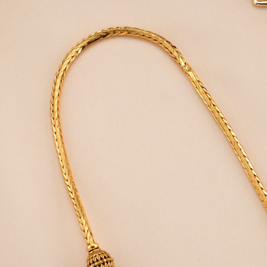 Ram and Sita Gold Plated Mugappu Chain