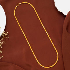 Traditional Twisted Rope Gold Chain for Women