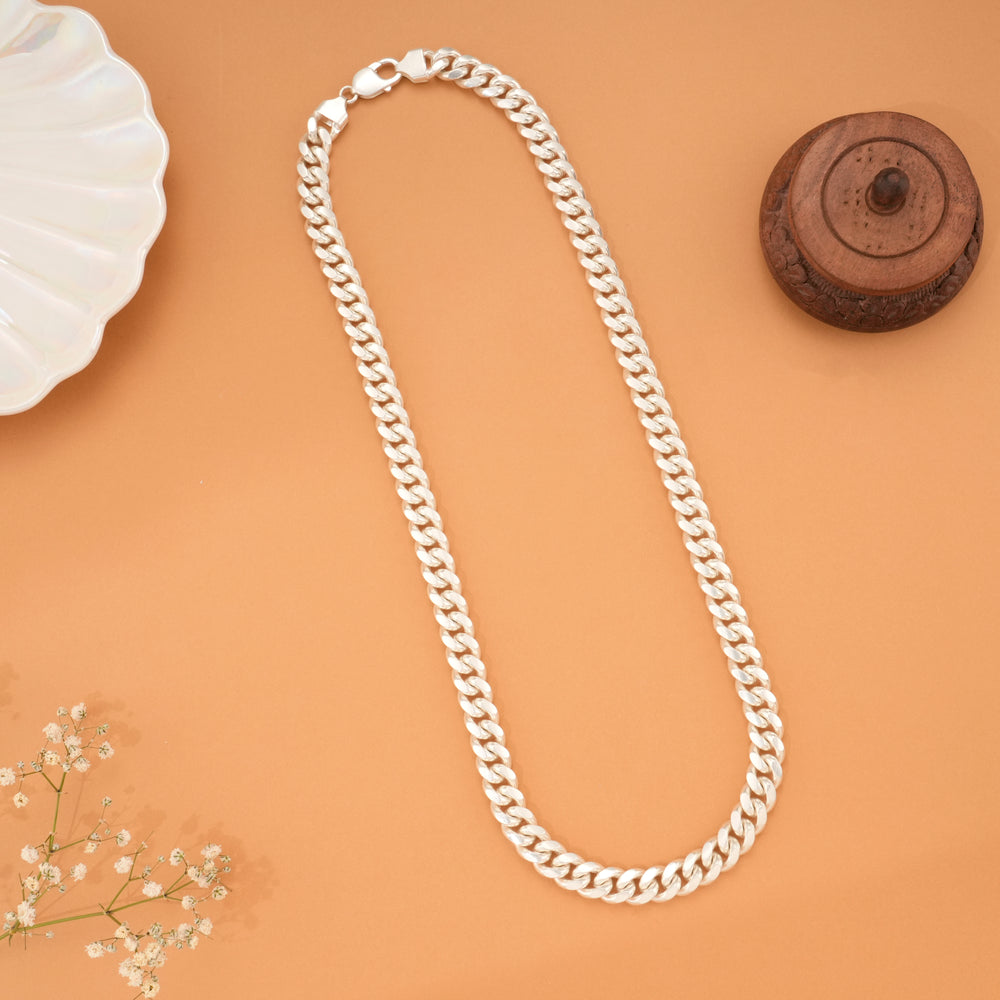 Cuban Silver Heavy Chain for Men