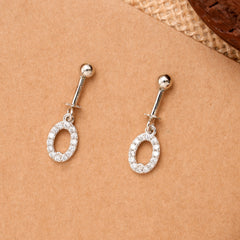 Oval Shape White Stone Silver Koppu