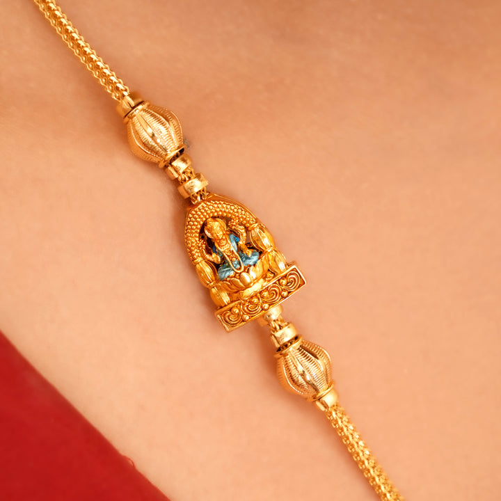 Divine Aura Lakshmi Mugappu Chain