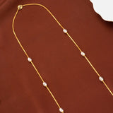 Heritage Dual Tone Beads Plain Gold Chain