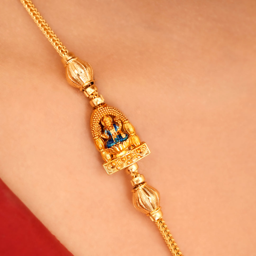 Divine Aura Lakshmi Mugappu Chain