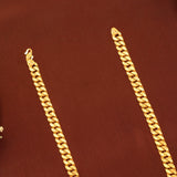Stylish Cuban Link Pattern Gold Chain