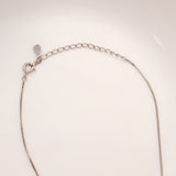 Green Triangle Shape Silver Chain