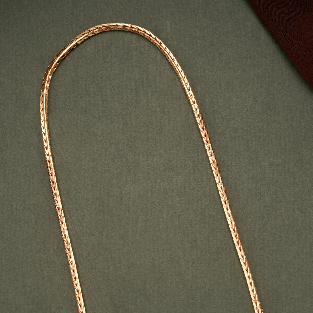 Floral Leaf Shaped Lakshmi Mugappu Chain