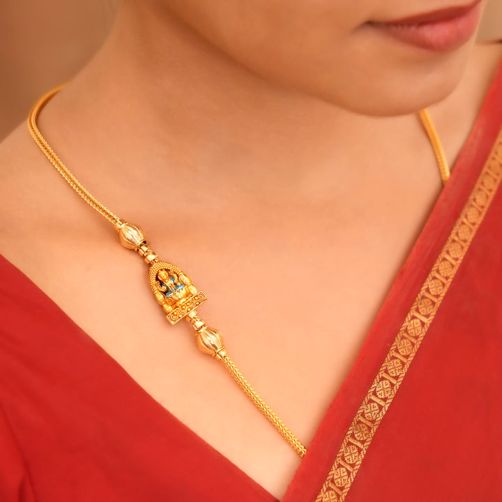 Divine Aura Lakshmi Mugappu Chain