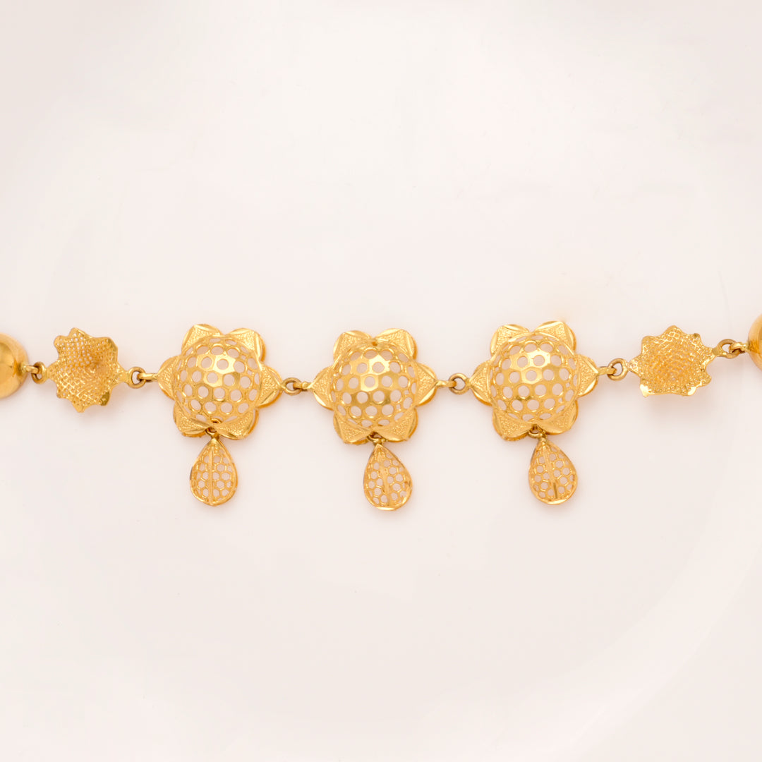 Star Pattern Turkey Type Gold Bracelet for Women