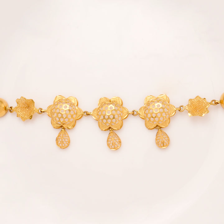 Star Pattern Turkey Type Gold Bracelet for Women