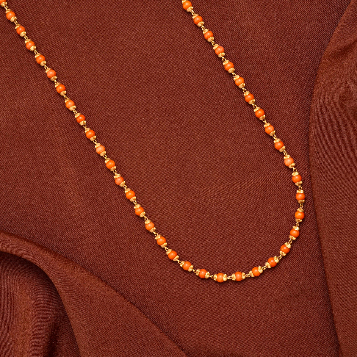 Traditional Coral Gold Malai for Men