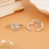 Charming Silver Starfish Seashell Toe Ring
