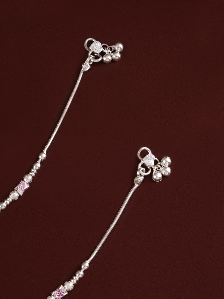 Fancy Arana Silver Anklet