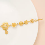 Star Pattern Turkey Type Gold Bracelet for Women