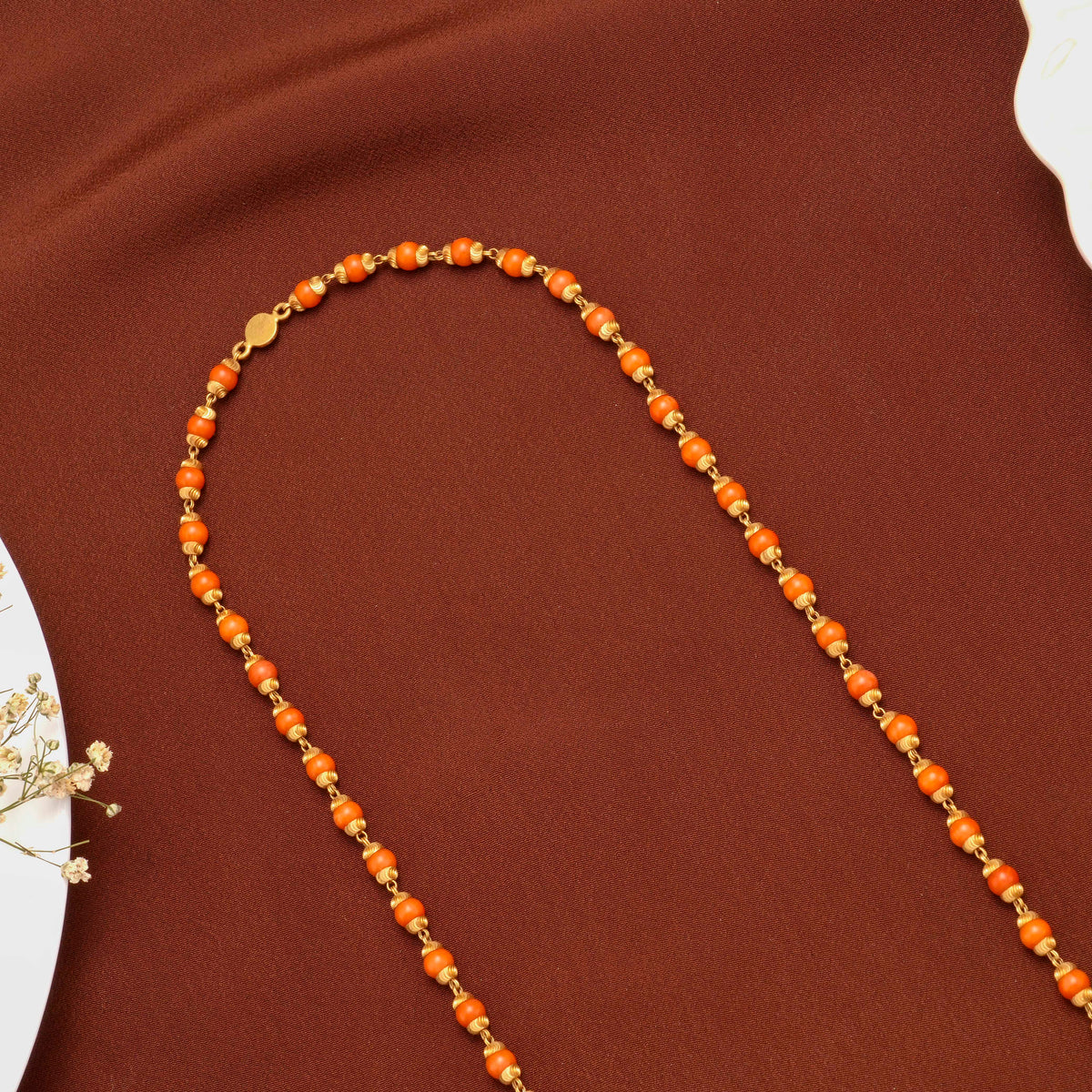 Traditional Coral Gold Malai for Men
