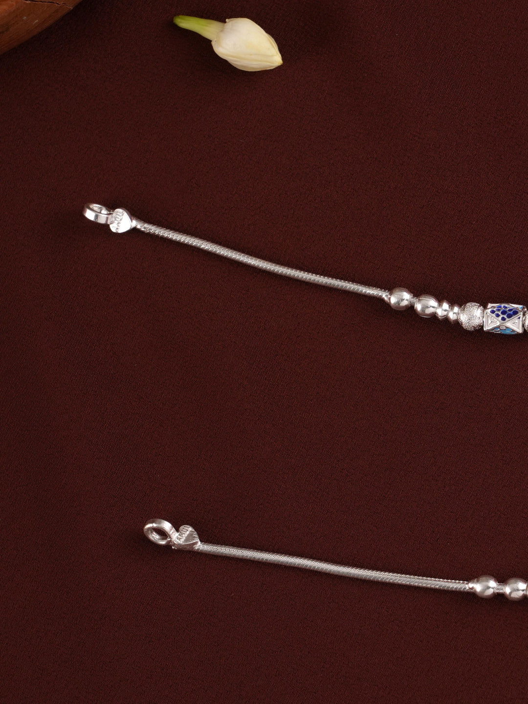 Fancy Arana Silver Anklet