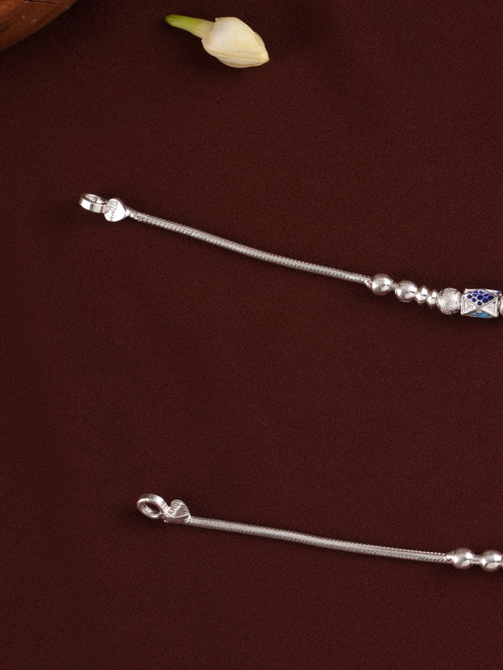 Fancy Arana Silver Anklet