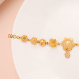 Star Pattern Turkey Type Gold Bracelet for Women