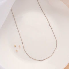 Graceful Silver Ball Design Chain