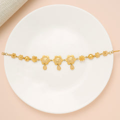 Star Pattern Turkey Type Gold Bracelet for Women
