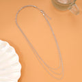Triple Layer Spiral Link Silver Chain