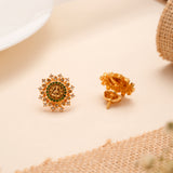 Sun Burst With Amman Golden Stud