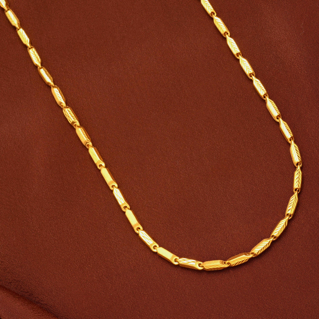 Classic Capsule Pattern Gold Chain