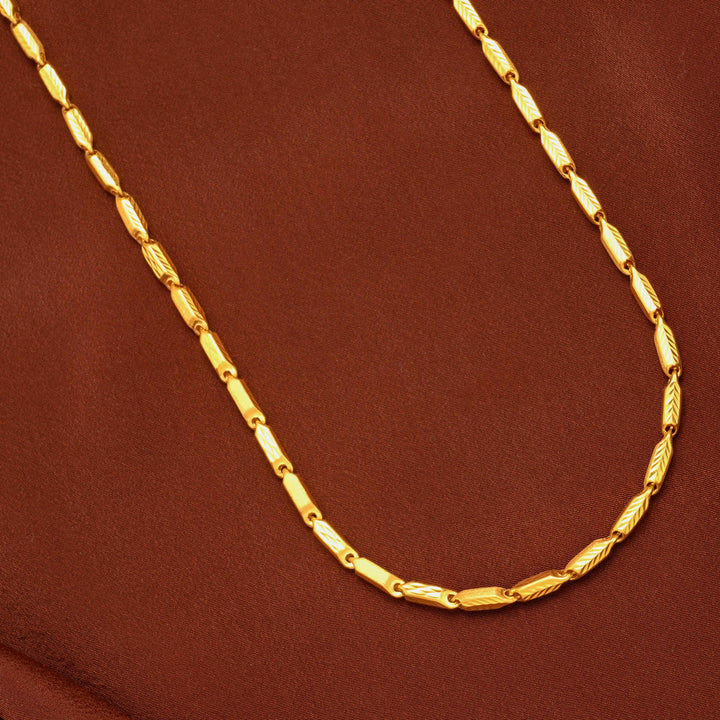 Classic Capsule Pattern Gold Chain