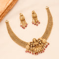 Antique Padma Lakshmi Pearl Drops Golden Necklace Set
