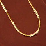 Minimal Heart Shaped Link Gold Chain