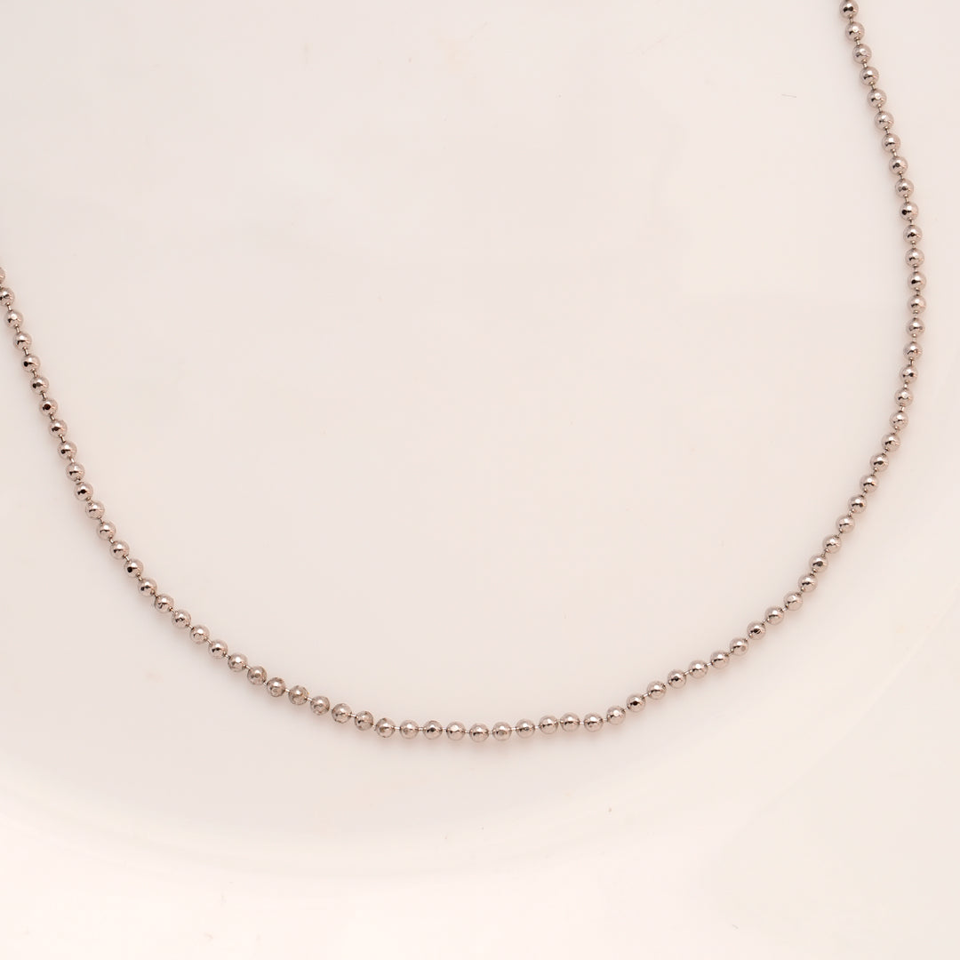 Minimalist Beads Design Silver Chain