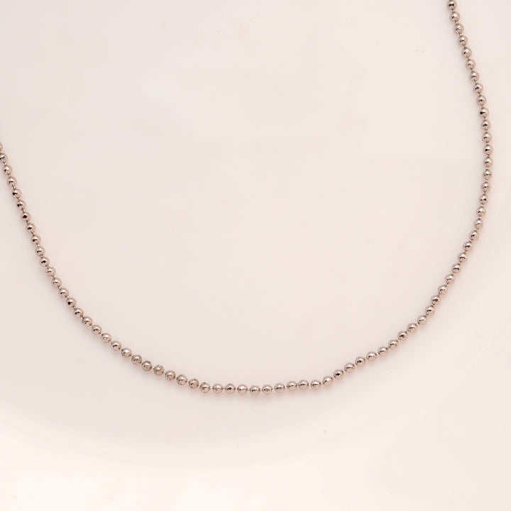 Minimalist Beads Design Silver Chain