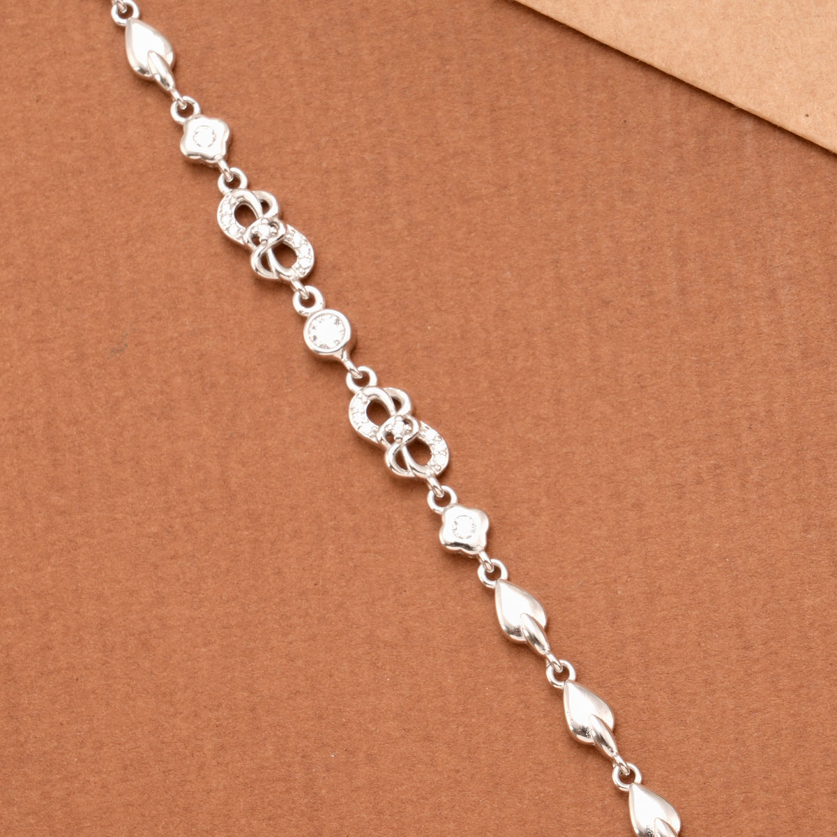 Twisted Infinity Silver Women’s Bracelet