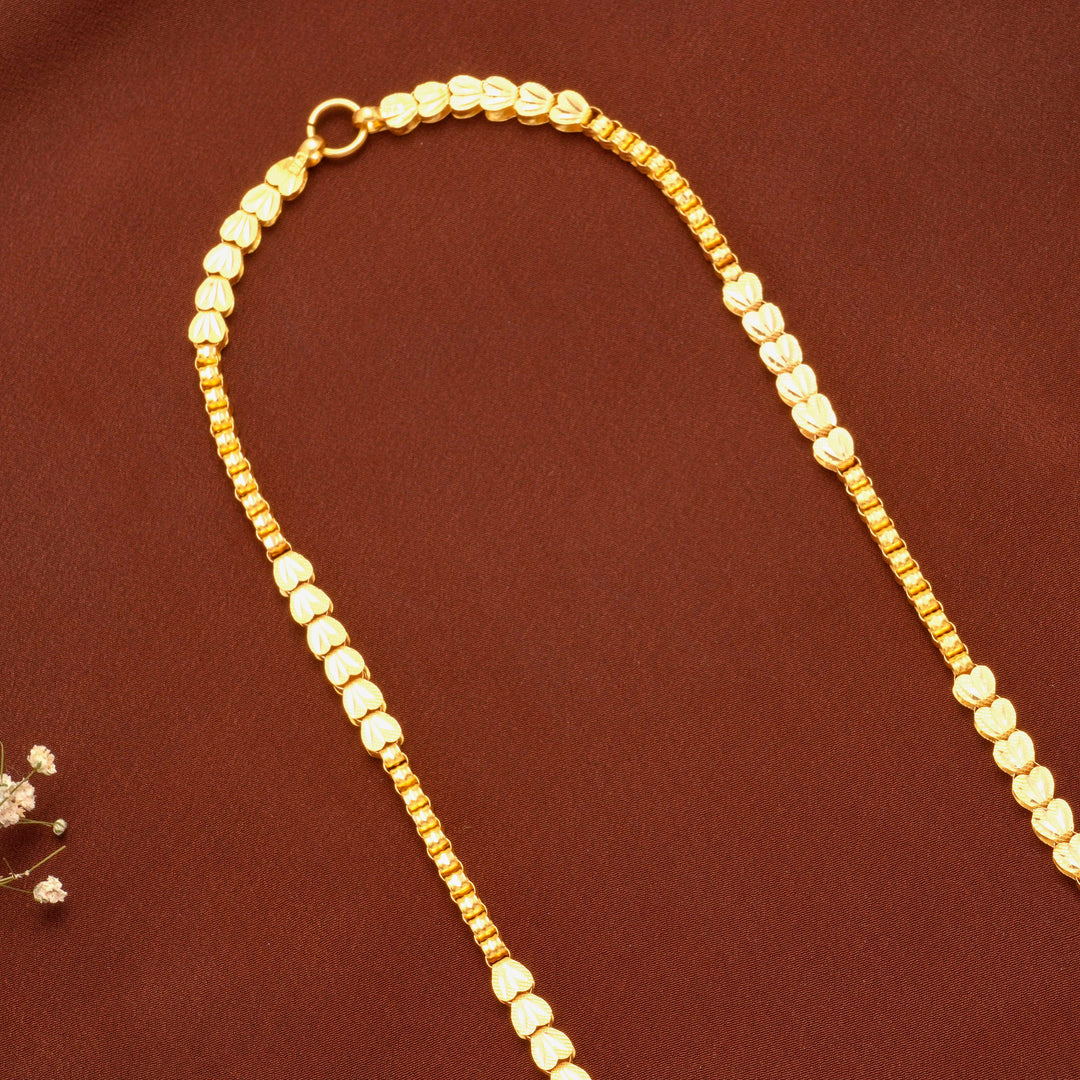 Gold Chain Color Code Simple Dual-Tone Design Gold Chain | Sri Anu Jewellers